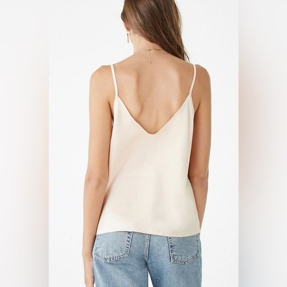 Forever 21 Satin Lace-Trim Cami top peach - Picture 8 of 13